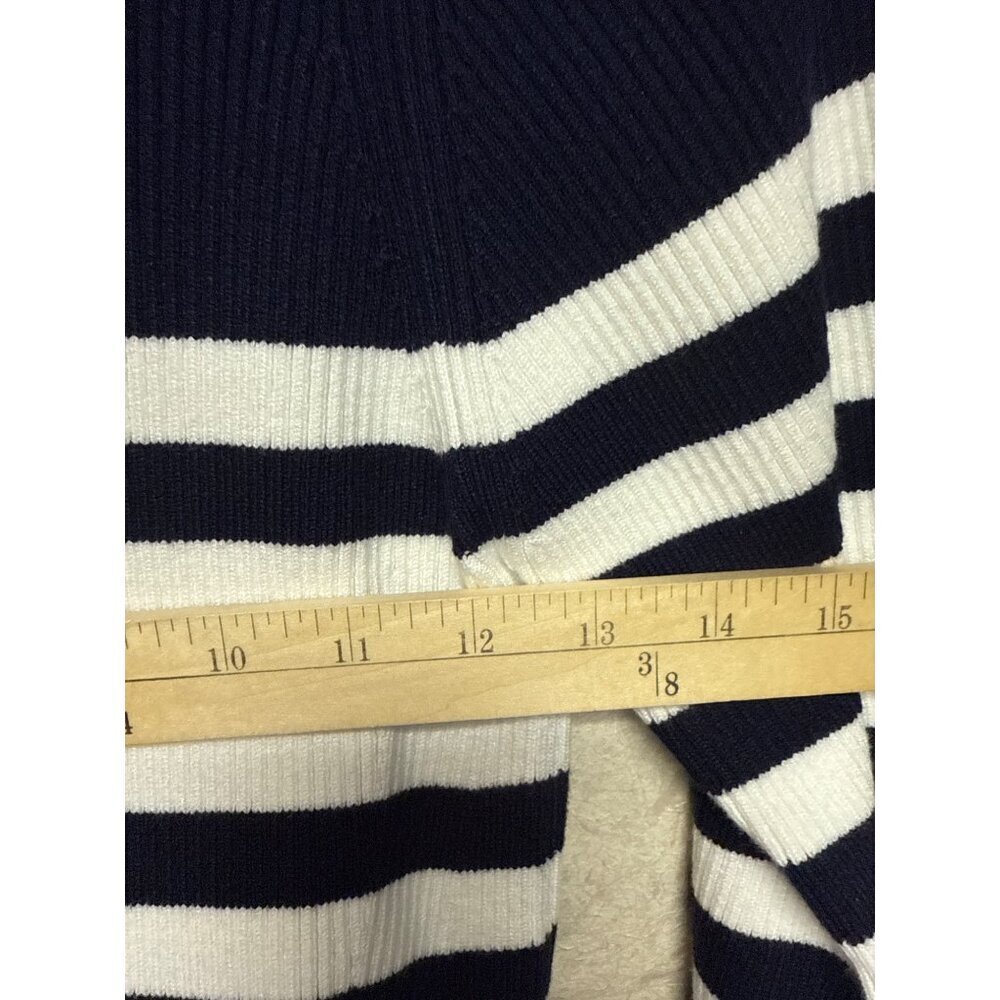 Mila Mae Women's Dress Long Sleeve Midi Navy Blue Sweater Full Skirt Medium NWOT - Picture 7 of 12